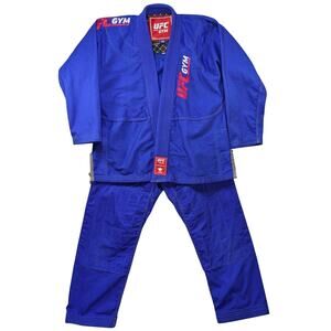 UFC Gym BJJ Gi A0 Blue Brazilian Jiu Jitsu MMA Martial Arts Uniform Set